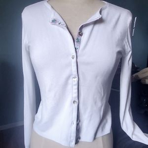 Bcbg maxazria white cardigan